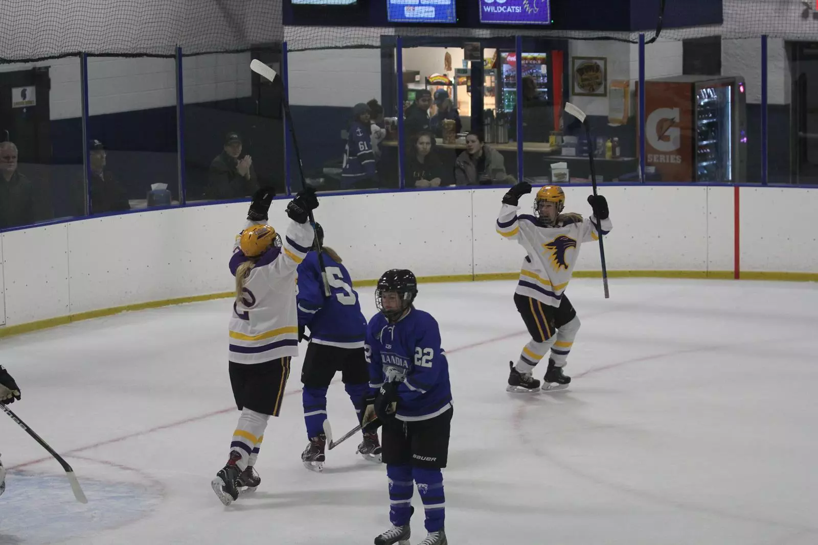 Emilee Anderson and Nicole Maddox Goal