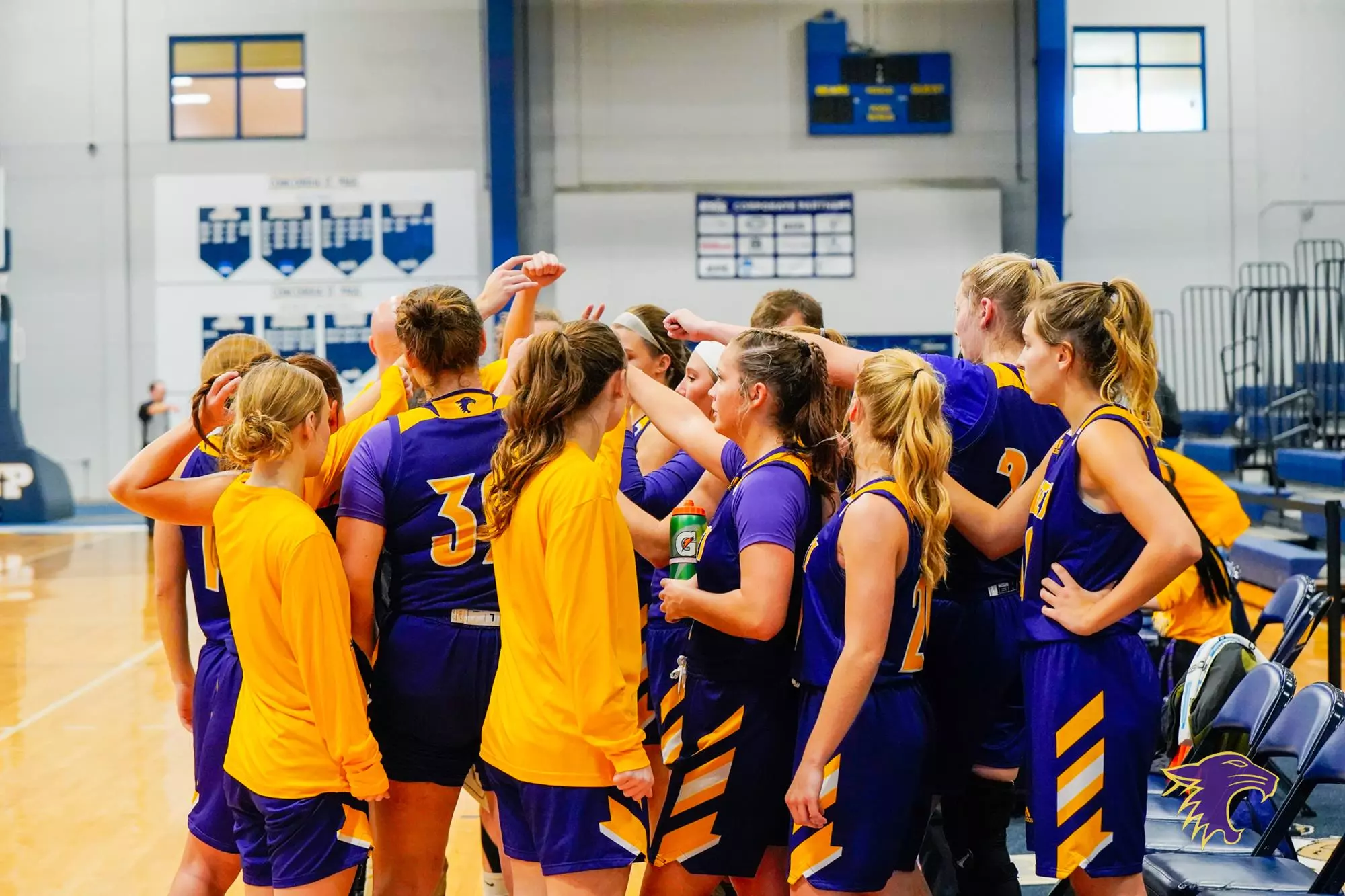 Basketball Team Huddle