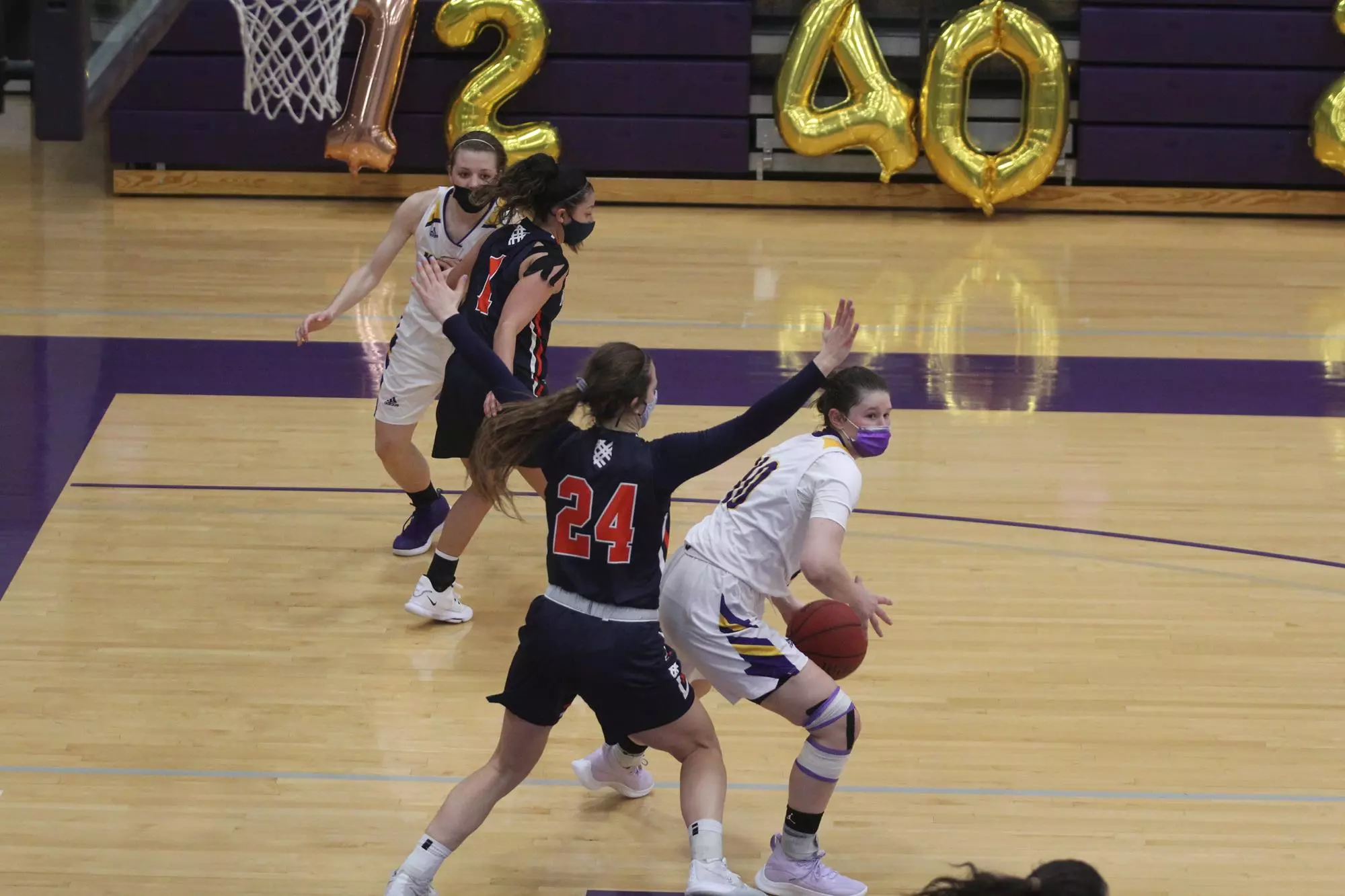 Kassidy Jenkins against Macalester on Senior Day
