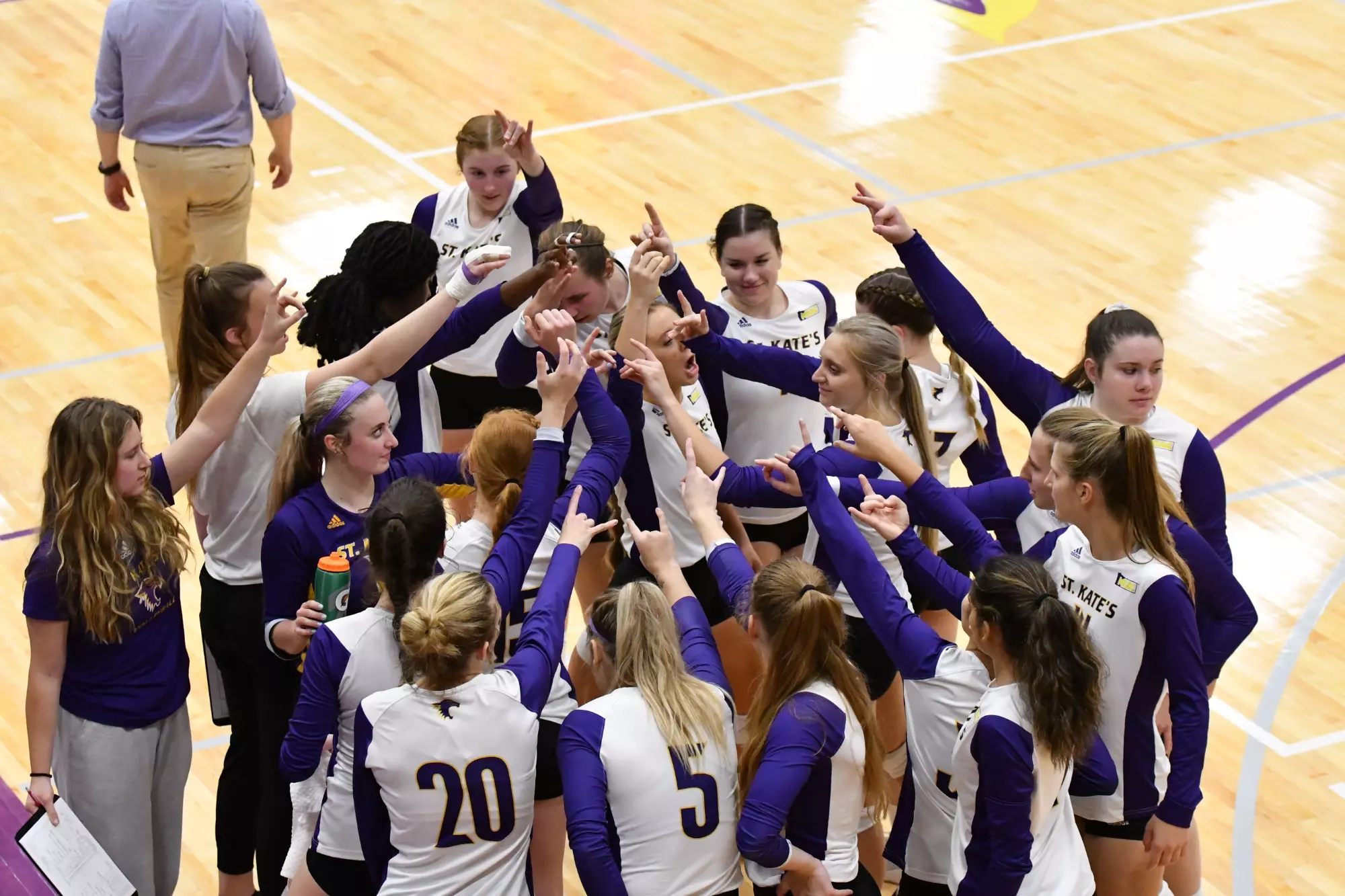 Volleyball huddle