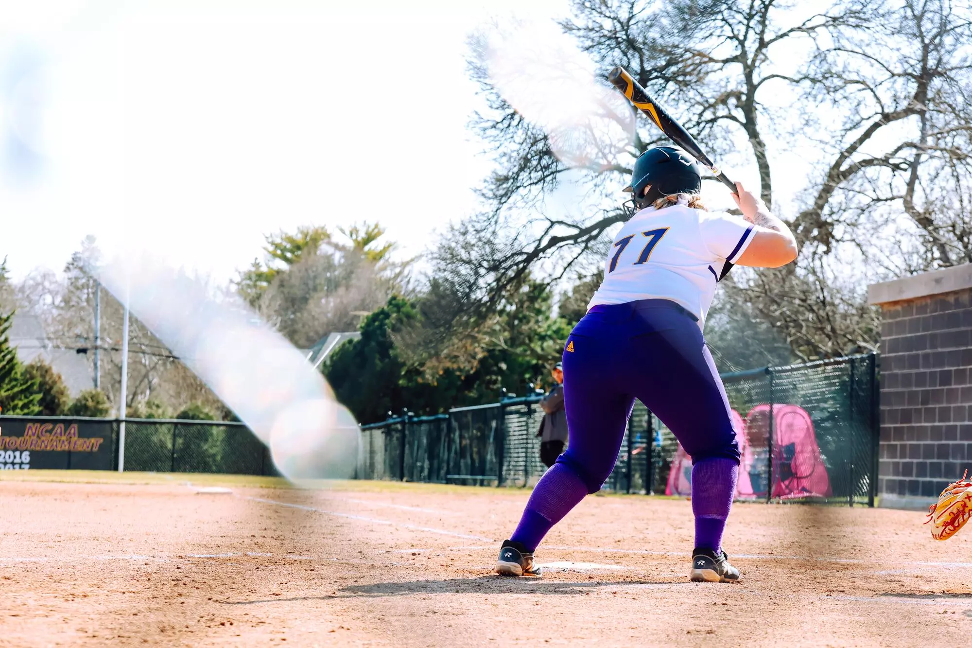 MiKayla Grant at the plate