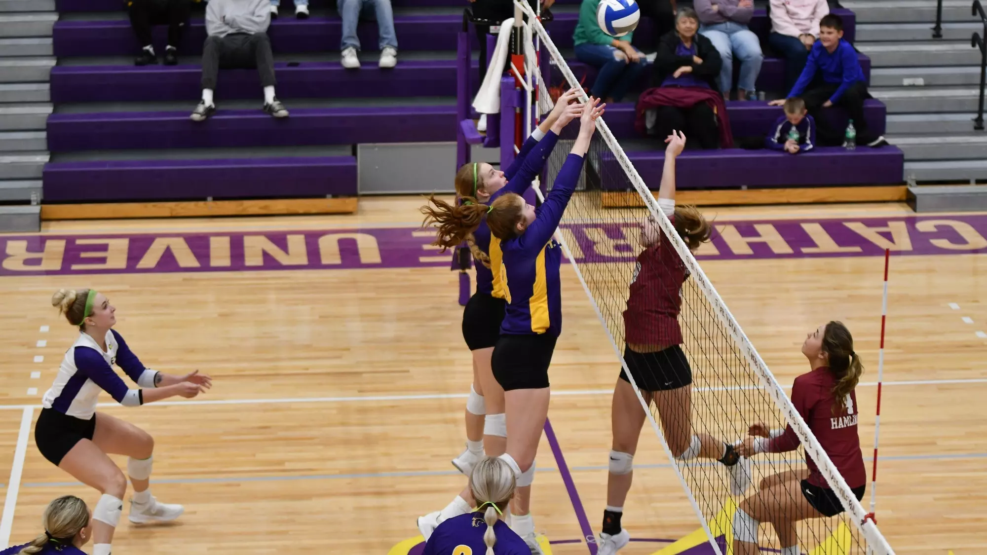Emily Bredman and Liz Rosen blocking