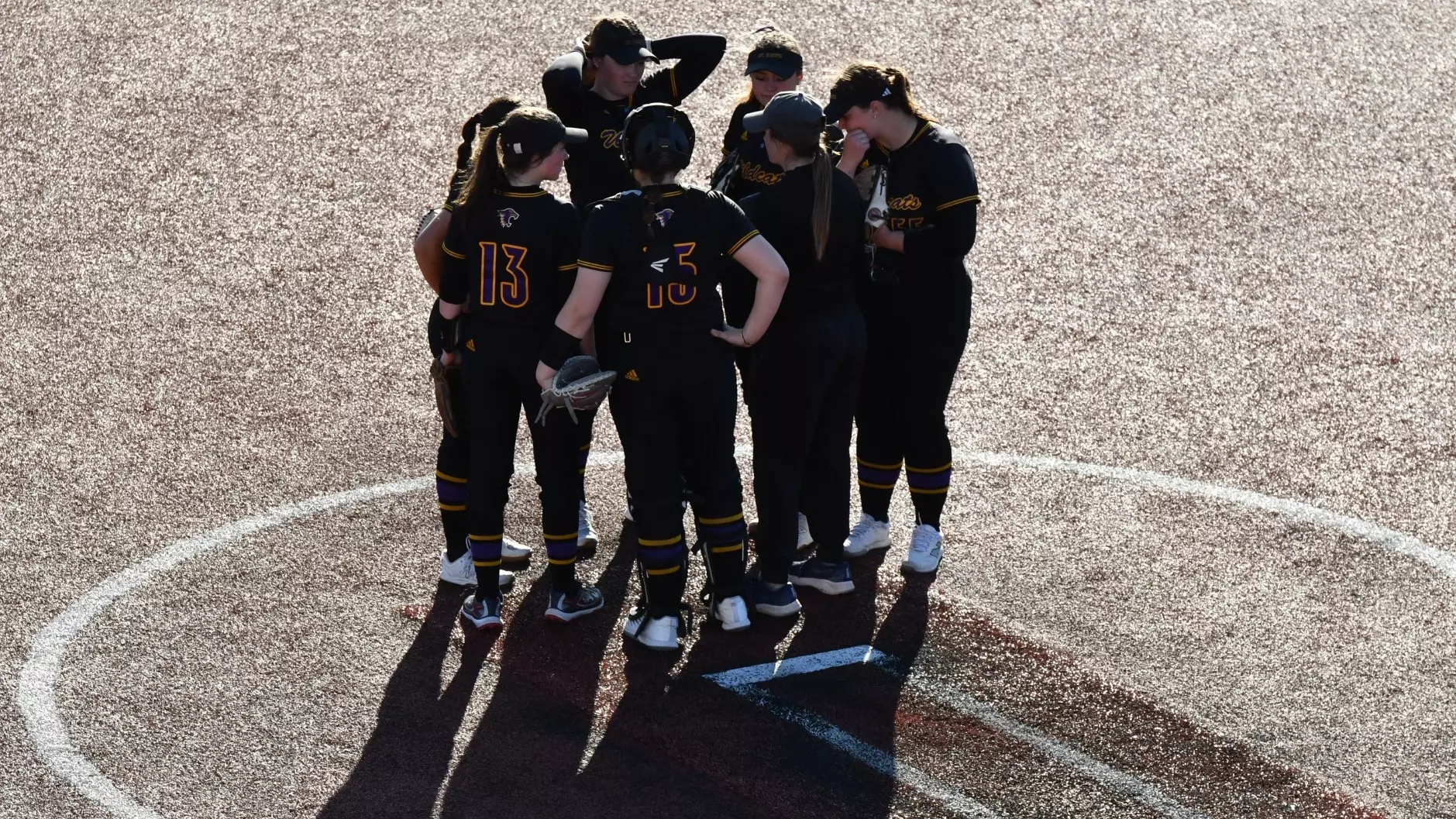 Softball team with coach powers