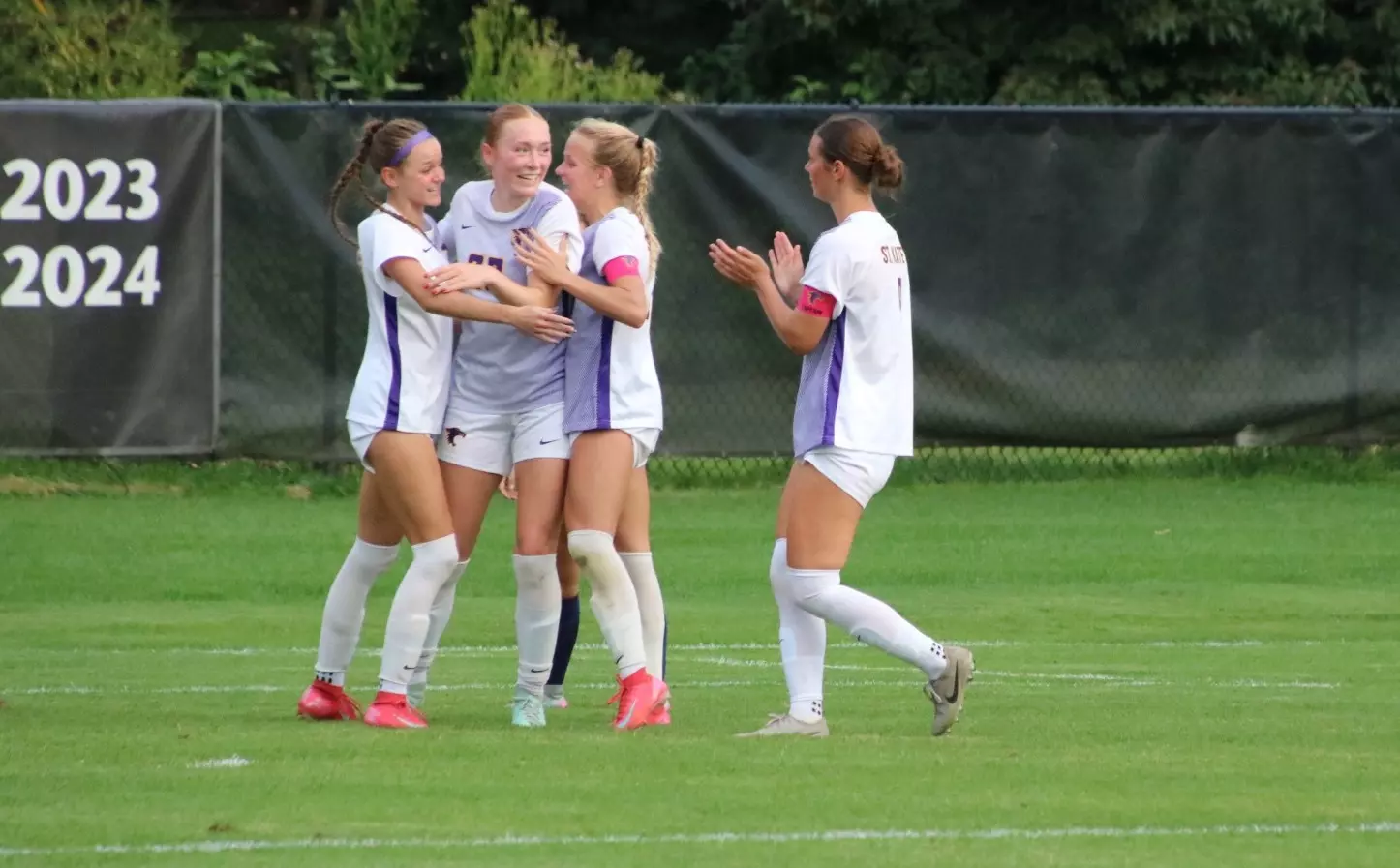 Team celebrating after goal