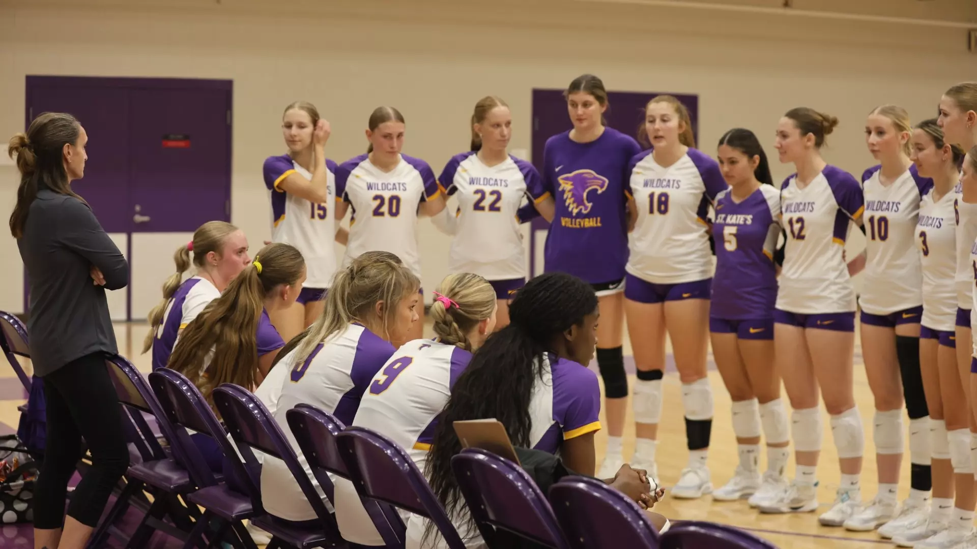 Volleyball huddle