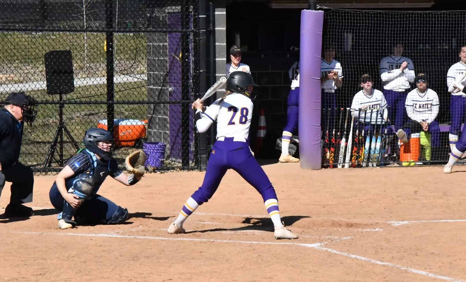 Helen McKinnon at bat