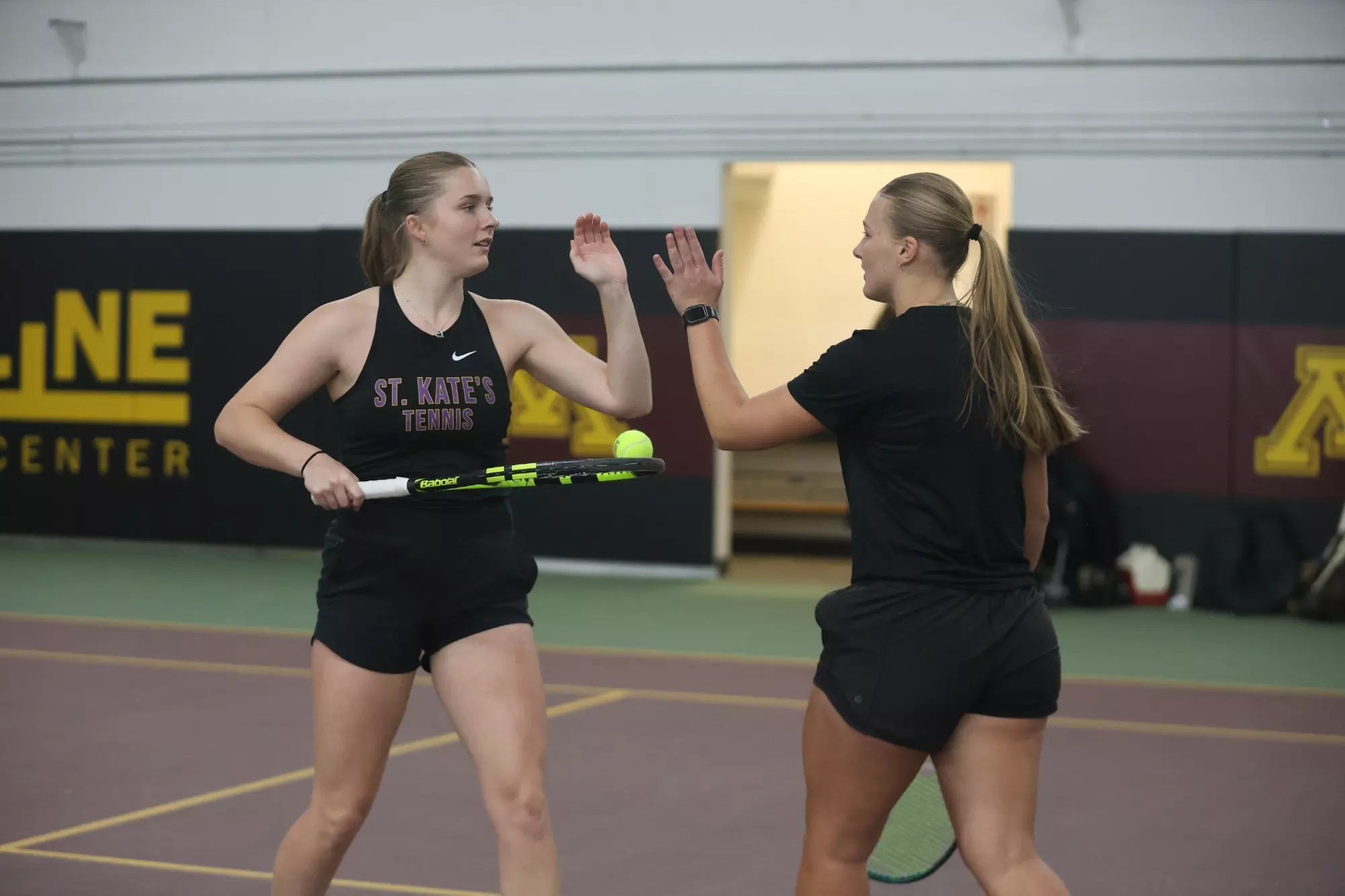Faith Simon and Ashley King at Baseline Tennis Center